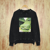 Purple Brand Distressed Sweatshirt Retro Vintage Crew Neck Sweater