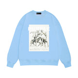 Purple Brand Sweatshirt Loose Crew Neck Sweater