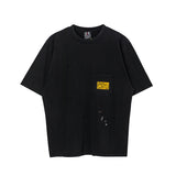 Men Vintage T-Shirts vintage washed and old short-sleeved loose casual T-shirts