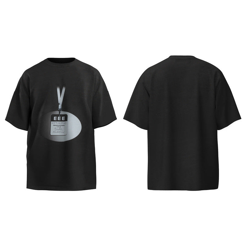 Men Vintage T-Shirts Epide Talk Pop-up Vintage Washed and Old Short Sleeve Casual T-Shirt