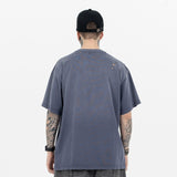 ERD T Shirts Retro Gradient Dyeing Short Sleeve T-shirt