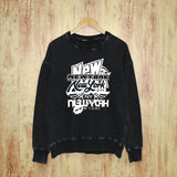 Purple Brand Distressed Sweatshirt Retro Vintage Crew Neck Sweater
