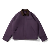 Mens Vintage Jackets Vintage Lapel Jacket Padded Color Matching Cotton Clothing