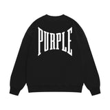 Purple Brand Sweatshirt Loose Crew Neck Sweater
