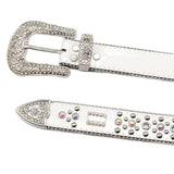 Hip-hop punk rhinestone belt punk style