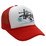 Stussy Hat Printed Truck Mesh Cap Outdoor Surfing Casual Sun Hat