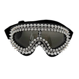 Trendy punk glasses gothic style studded spikes