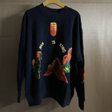 Jesus Is King Sweatshirt Kanye Jesus Is King round Neck Foam Sweater Fog