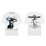 Men Vintage T-Shirts Saint Michael Tee Saint Tears