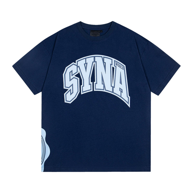 Synaworld T Shirts central cee Short Sleeve Classic Letter Print Loose Casual T-Shirt