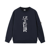Cp Company Sweatshirts Autumn and Winter Solid Color Sweatshirts Men and Women