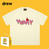 Drew T Shirts Short Sleeve English Printed T-shirt