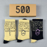 Men socks long tube graffiti