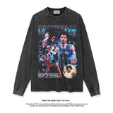 Nba Long Sleeve Shirt Cotton round Neck Sweater