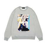 Purple Brand Sweatshirt Loose Crew Neck Sweater