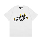 Vlone T Shirt Spring and Summer Rubber Strip Big V Pattern