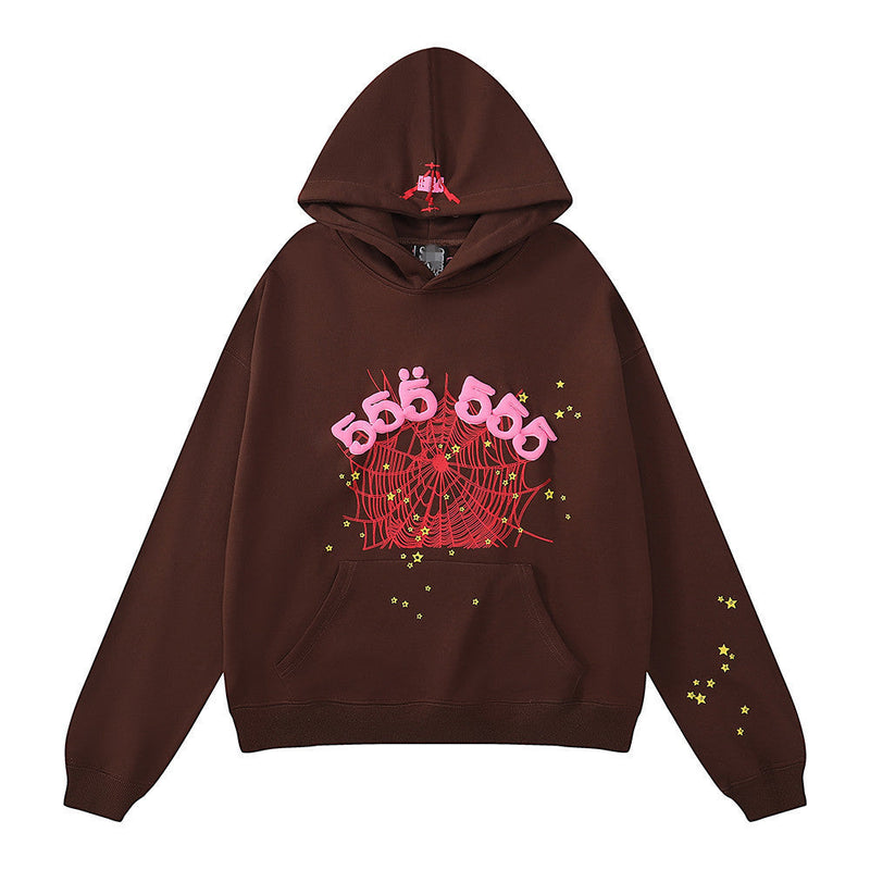 Sp5der Hoodie Spider Web Letters Puff Print