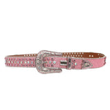 Hip-hop punk rhinestone belt sparkling diamond punk style