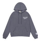 Gallery Dept Hoodie Micro Label Alphabet Slogan Hooded Sweater