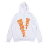 Vlone Hoodie Autumn/Winter Letter Big V Pattern Hooded