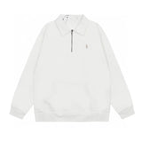 Ralph Lauren Coat RL Embroidery Lapel Niche Half Zipper