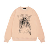 Purple Brand Sweatshirt Loose Crew Neck Sweater