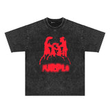 Purple Brand Distressed T Shirts Short Sleeve