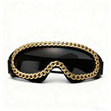 Trendy punk glasses chain decoration