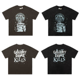 Gallery Dept T Shitrs Men's Vintage Summer Vintage Print Short Sleeves
