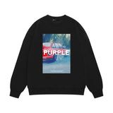 Purple Brand Sweatshirt Loose Crew Neck Sweater