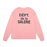 Gallery Dept Long Sleeve Shirt Alphabet Slogan Pocket Long Sleeve T-Shirt Bottom Shirt