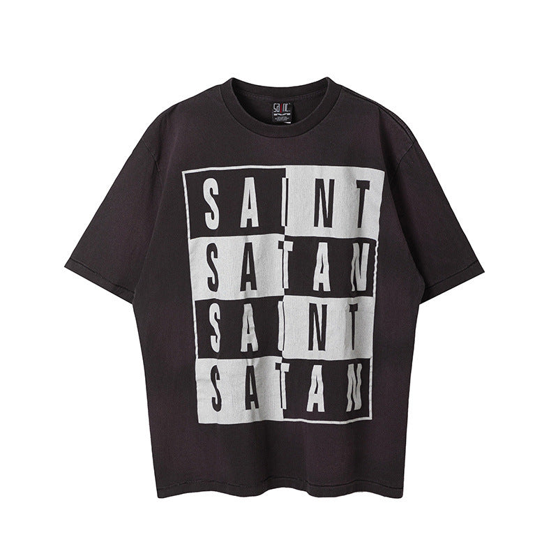 Mens Vintage T-Shirts Washing Water