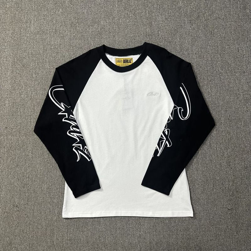 Corteiz Long Sleeved T Shirt Printed Long Sleeve Retro Casual Loose