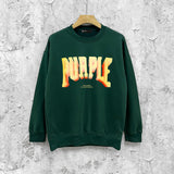 Purple Brand Sweatshirt Loose Crew Neck Sweater