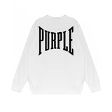 Purple Brand Long Sleeve T-Shirt Fashion Loose Long Sleeve Top