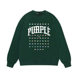 Purple Brand Sweatshirt Loose Crew Neck Sweater