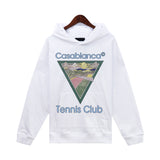 Casablanca Hoodie Autumn/Winter Rainbow Print Hooded Sweater