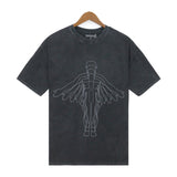 Who Decided War T Shirts Who Decided War Washing Water Old Alphabet Printed Short Sleeves
