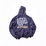 Mens Vintage T-Shirts vintage hooded sweater hip hop vintage wash hoodie