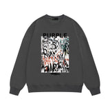 Purple Brand Sweatshirt Loose Crew Neck Sweater