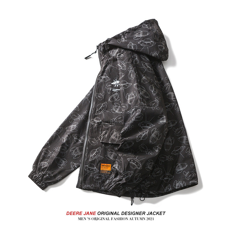 Men Jacket Jacket Men's Spring and Autumn Loose Top