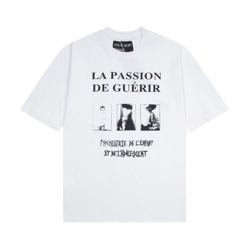ERD T Shirts Cartoon Print Loose-Fitting Casual T-shirt Men