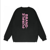 Purple Brand Long Sleeve T-Shirt Fashion Loose Long Sleeve Top
