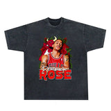 Kendrick Lamar T Shirts Vintage Washed Old Loose Short Sleeves