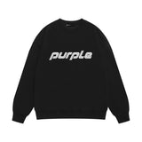 Purple Brand Sweatshirt Loose Crew Neck Sweater
