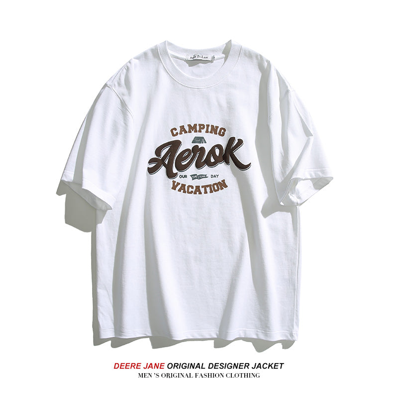 Men's T-Shirts Short-Sleeved T-shirt Men's Summer Loose Half-Sleeved Casual Top