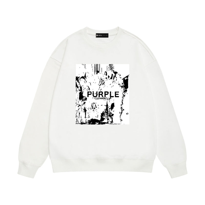 Purple Brand Sweatshirt Loose Crew Neck Sweater