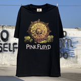 Mens Vintage T-Shirts vintage Pink floyd print short sleeves