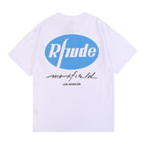 Rhude T Shirt Micro Eagle Letter Print Short Sleeve T-Shirt