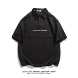 Men T-Shirts Summer Short Sleeve American Style Loose Versatile Casual